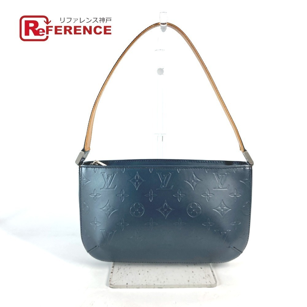 Louis Vuitton Monogram Matte Fowler Shoulder Bag Leather Navy Blue